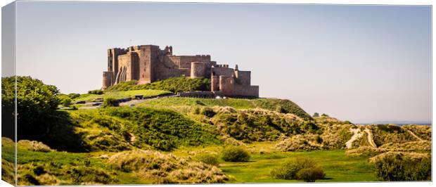 Bamburgh Castle from another place Canvas Print by Naylor's Photography