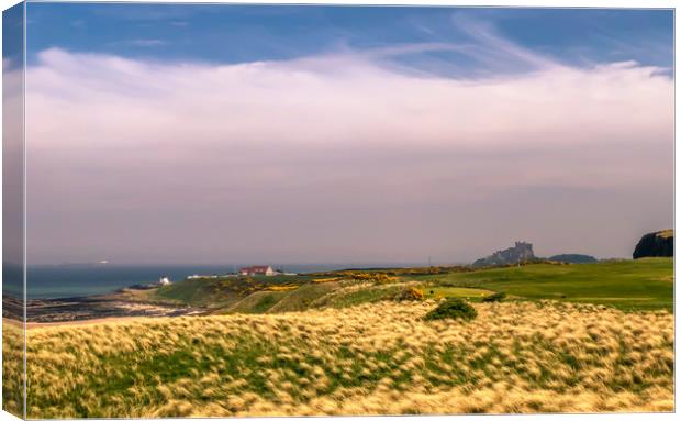Bamburgh Golf Course Canvas Print by Naylor's Photography