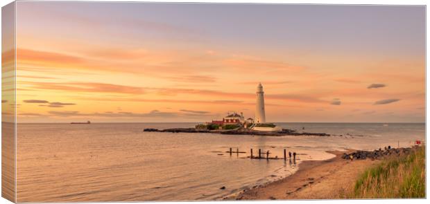 Evening glow at St Mary's Canvas Print by Naylor's Photography