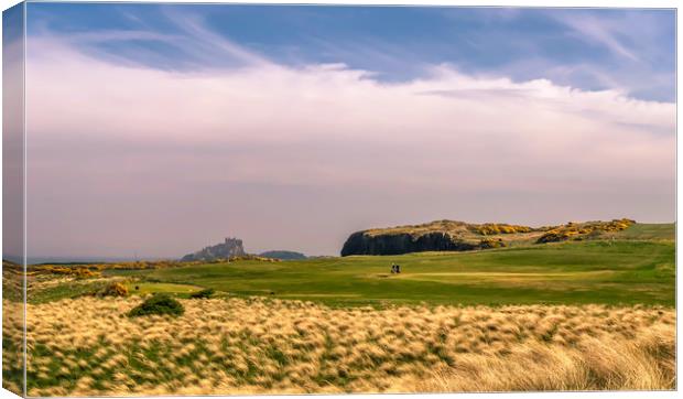 A view from Bamburgh golf course Canvas Print by Naylor's Photography