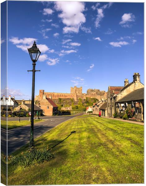Bamburgh village quiet and peaceful  Canvas Print by Naylor's Photography