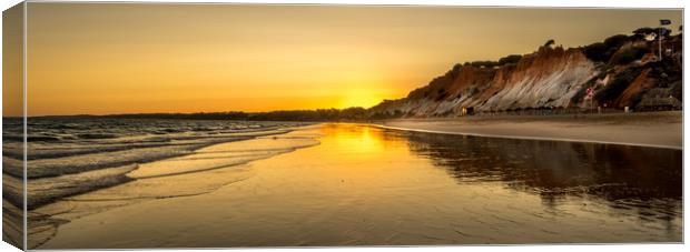 Falesia beach evening sunset Canvas Print by Naylor's Photography