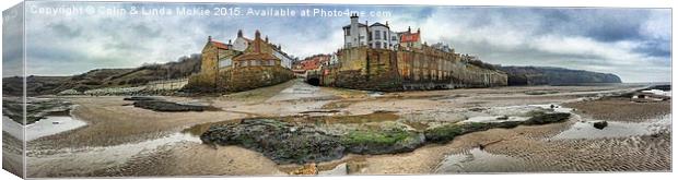  Robin Hood's Bay Panorama Canvas Print by Colin & Linda McKie