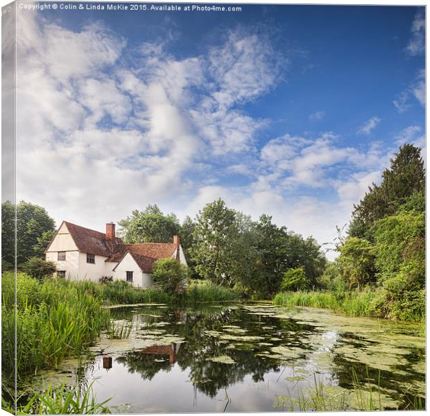 Willy Lott's House Canvas Print by Colin & Linda McKie