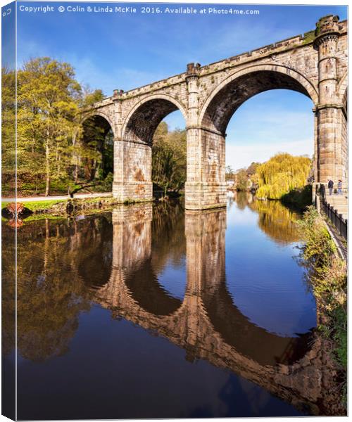 Knaresborough Viaduct, North Yorkshire Canvas Print by Colin & Linda McKie