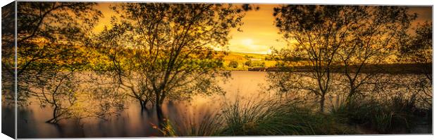 BE0015P - Baitings Reservoir - Panorama Canvas Print by Robin Cunningham