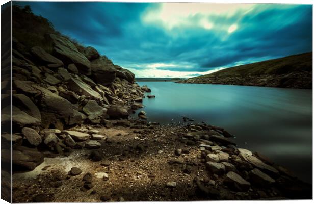 FA0001S - Gorple Lower Reservoir - Standard Canvas Print by Robin Cunningham