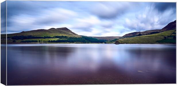 GM0001W - Dovestone Reservoir - Wide Canvas Print by Robin Cunningham