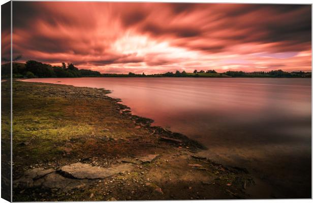 HL0017S - Red Lake - Standard Canvas Print by Robin Cunningham