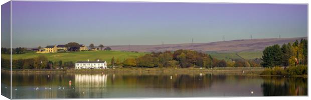 HL0005P - Hollingworth Lake - Panorama Canvas Print by Robin Cunningham