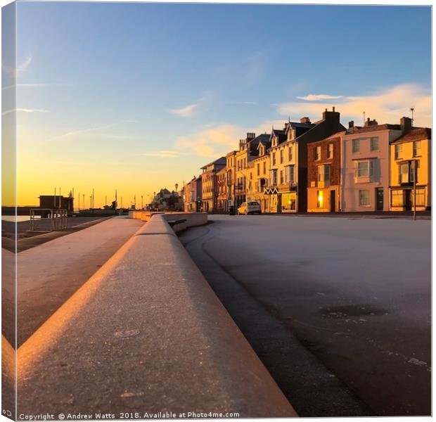 Beach Street, Deal, Kent Canvas Print by Andy Watts