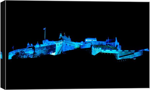  Edinburgh Castle. Scotland Canvas Print by Ann McGrath