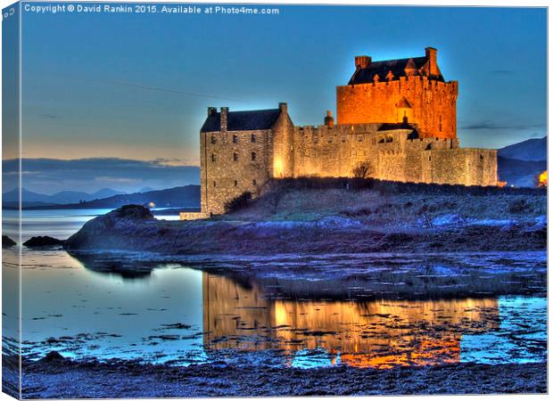  Eilean Donan Castle HDR in the Highlands Canvas Print by Photogold Prints