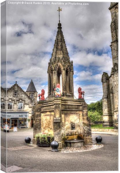  the Bruce Fountain , Falkland  Canvas Print by Photogold Prints