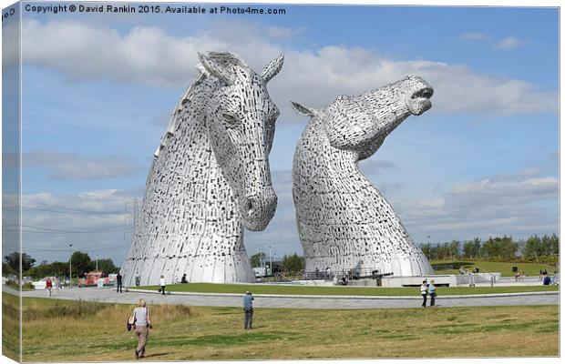 The Kelpies sculptures  Canvas Print by Photogold Prints