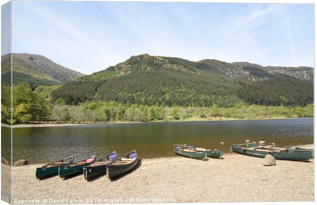Loch Lubnaig, near Callendar in the Highlands of S Canvas Print by Photogold Prints