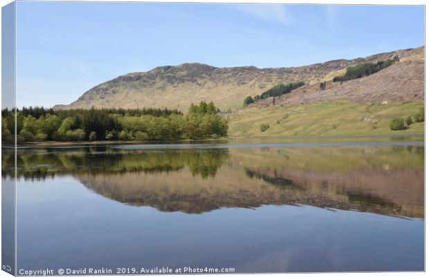 Loch Lubhair in the Highlands of Scotland Canvas Print by Photogold Prints