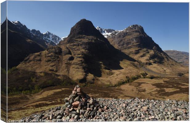 the Paps of Glencoe , the Highlands , Scotland Canvas Print by Photogold Prints