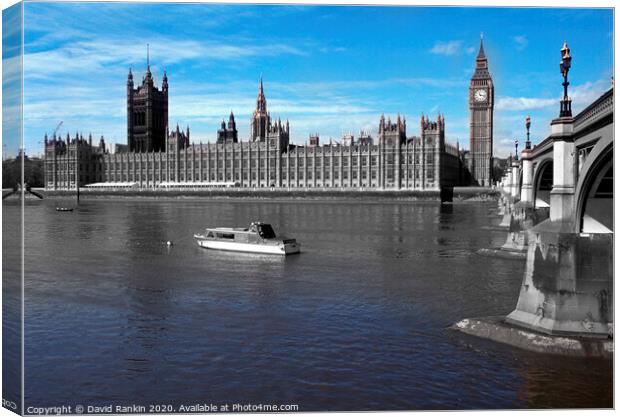 London posters, Big Ben and the Houses of Parliament , Westminster , London , England Canvas Print by Photogold Prints