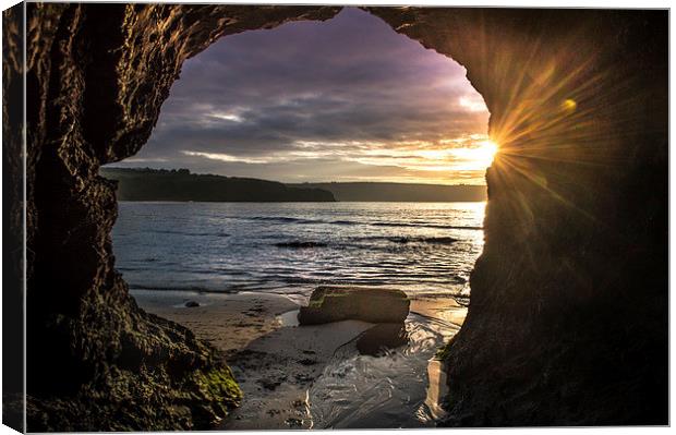  Newgale Sunset. Canvas Print by Philip Jones