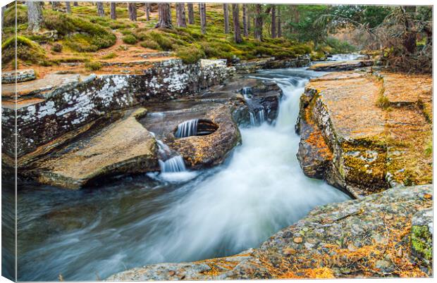 Punch Bowl, Quoich Water, Cairngorms National Park Canvas Print by David Ross