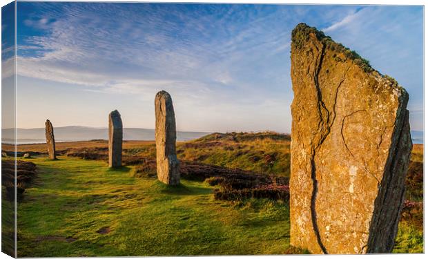Ring of Brodgar Standing Stones, Orkney Canvas Print by David Ross