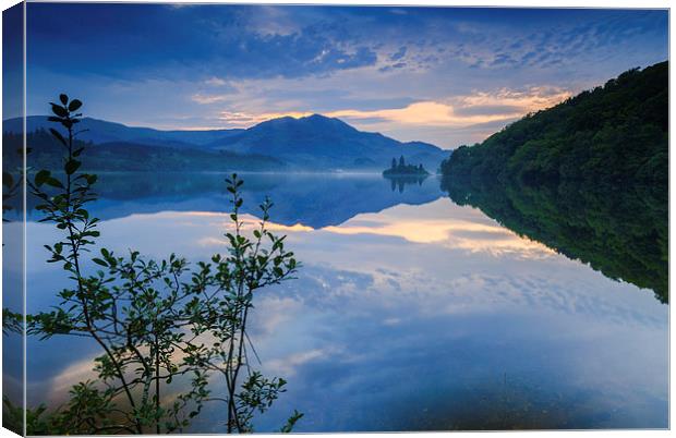 Loch Achray Canvas Print by David Ross