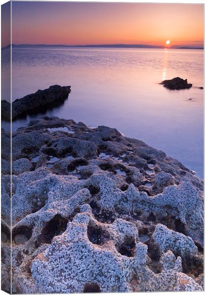 Dunagoil sunset, Isle of Bute Canvas Print by David Ross