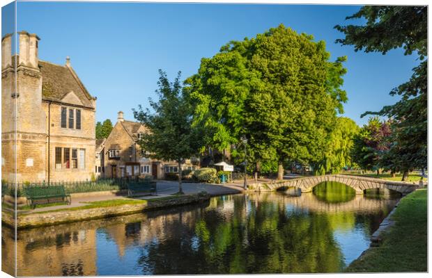 River Windrush, Bourton-on-the-Water Canvas Print by David Ross