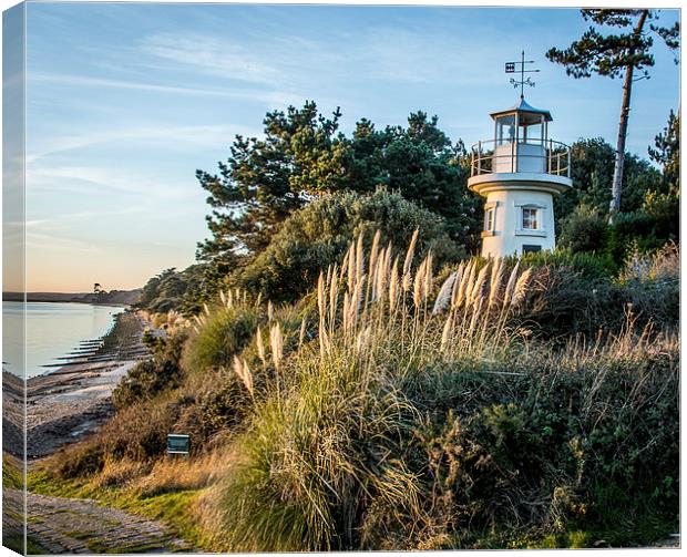  The Lighthouse at lepe Canvas Print by Sue Knight