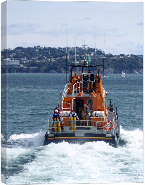 Torbay Lifeboat Canvas Print by Stephen Hamer