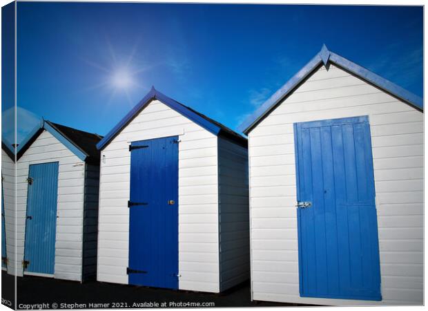 Blues and White Canvas Print by Stephen Hamer