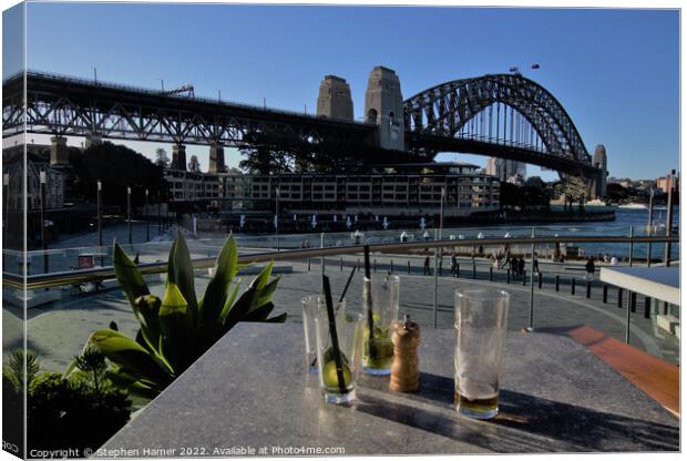 View of Sydney Harbour Bridge Canvas Print by Stephen Hamer