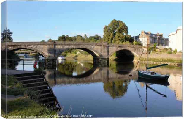 Totnes Bridge Canvas Print by Stephen Hamer