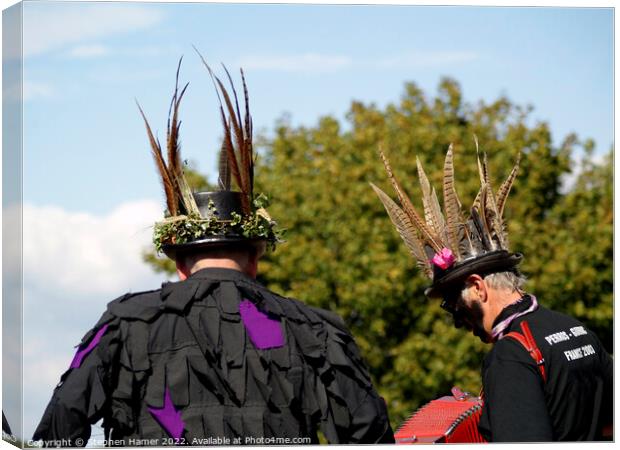 The Fiery Morris Men Canvas Print by Stephen Hamer