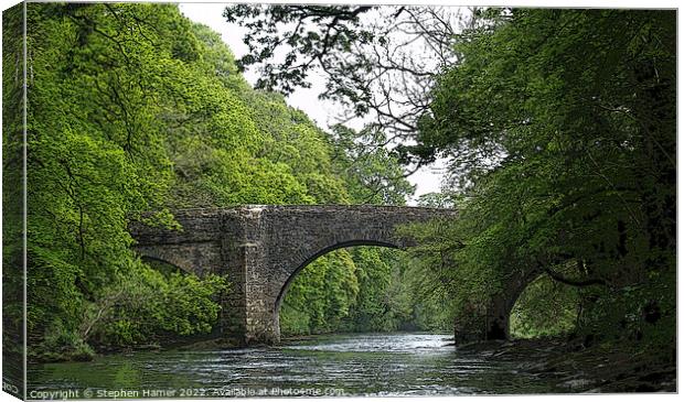 The Majestic Austins Bridge Canvas Print by Stephen Hamer