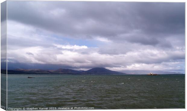 Majestic Storm over Tralee Bay Canvas Print by Stephen Hamer