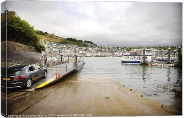 Smooth Sailing on the Dartmouth Lower Ferry Canvas Print by Stephen Hamer