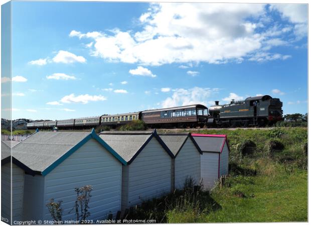 Enchanting Great Western Loco Journey Canvas Print by Stephen Hamer