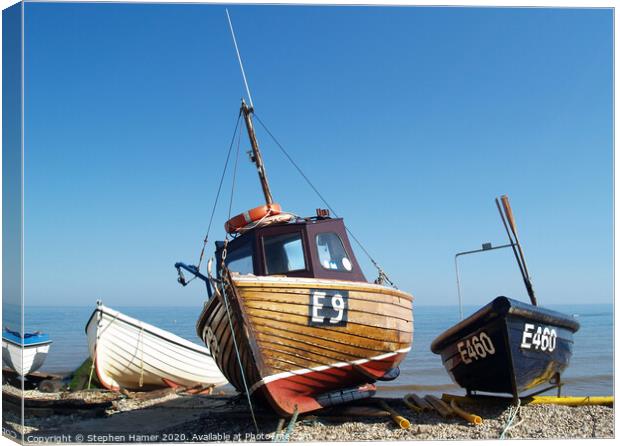 Tranquil Seaside Haven Canvas Print by Stephen Hamer