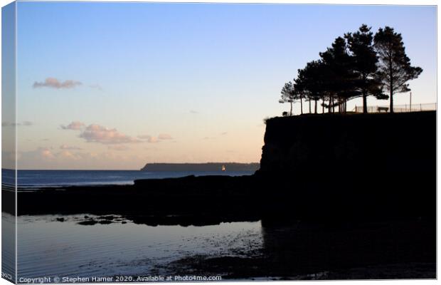 Headland silhouette Canvas Print by Stephen Hamer