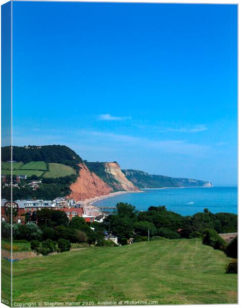 Sidmouth Canvas Print by Stephen Hamer
