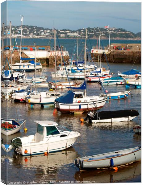 Harbour Moorings Canvas Print by Stephen Hamer