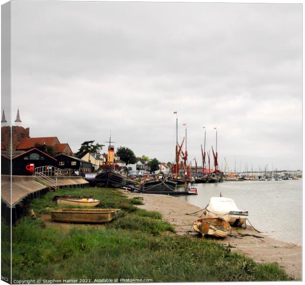 Maldon Quay Canvas Print by Stephen Hamer