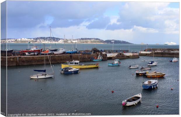 The Harbour Paignton Canvas Print by Stephen Hamer