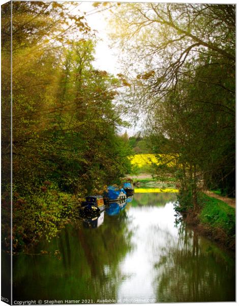 The River Stort Canvas Print by Stephen Hamer