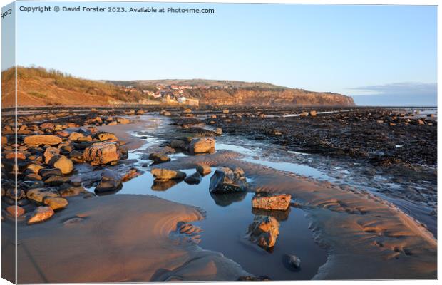 Robin Hood’s Bay, Yorkshire, UK Canvas Print by David Forster