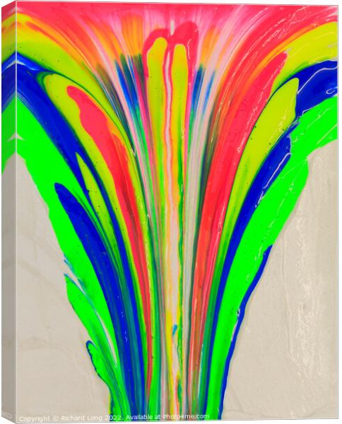 Psychedelic paint eruption Canvas Print by Richard Long