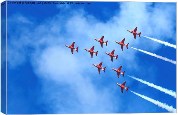  The Red Arrows Canvas Print by Richard Long