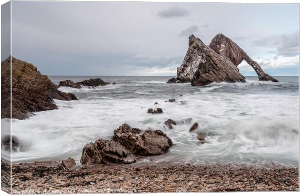 Long exposure of Bow Fiddle Rock Canvas Print by Phil Reay